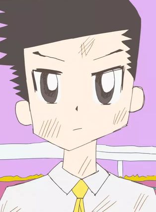 4コマの男性の画像