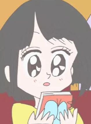 4コマの女性の画像