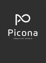 Logo studio atau produser Picona Creative Studio