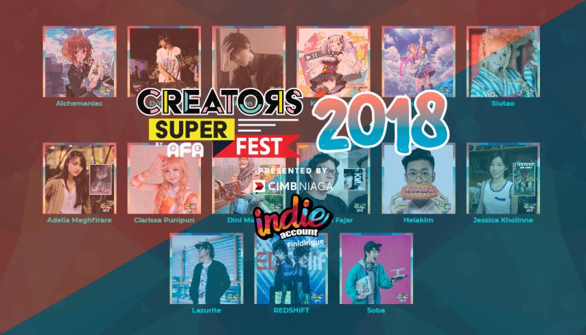 Lebih seru! Creative Line Up & Konten Ngepop akan segera memeriahkan ajang Creators Super Fest 2018!の画像